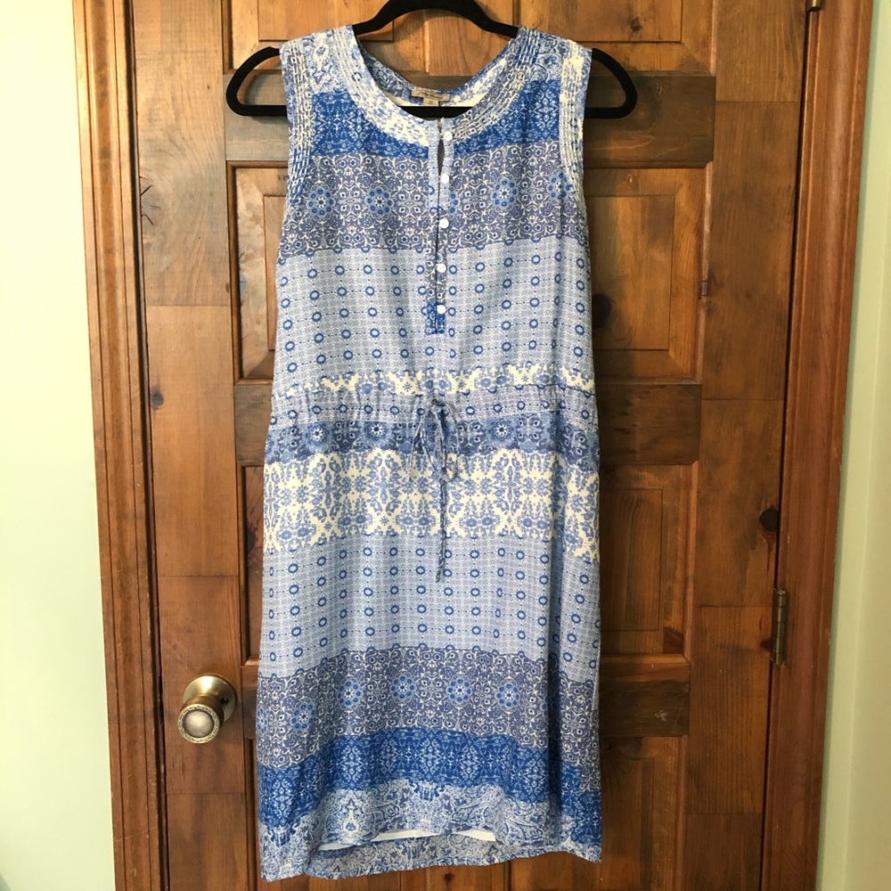 Lucky Brand Blue and White Dress
